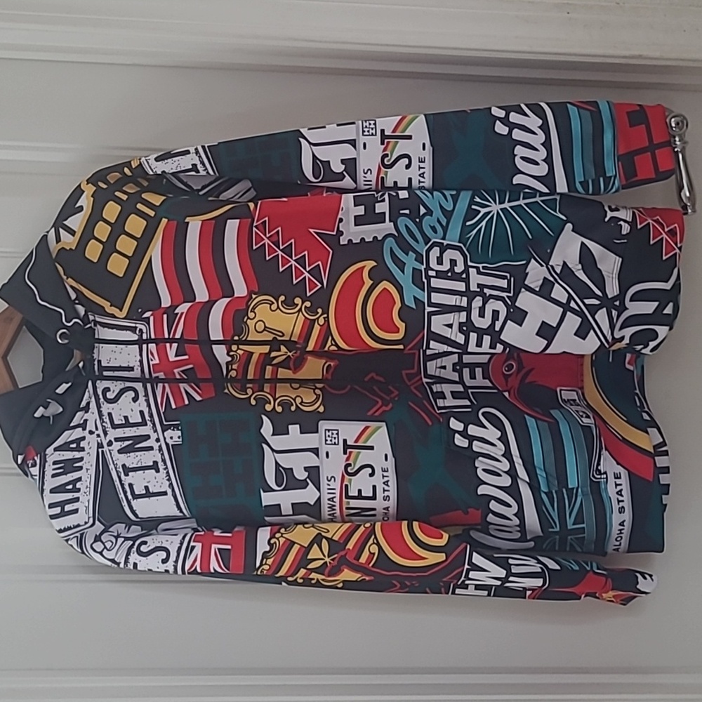 Hawaii's Finest Multicolor Graphic Men's Hoodie - Picture 6 of 6